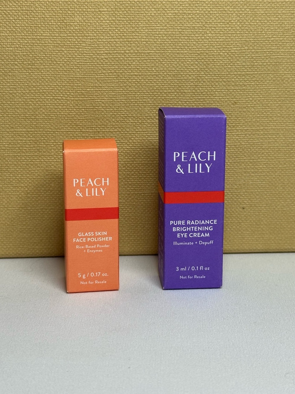 3/$25 Peach & Lily Glass Skin Face Polisher & Brightening Eye Cream